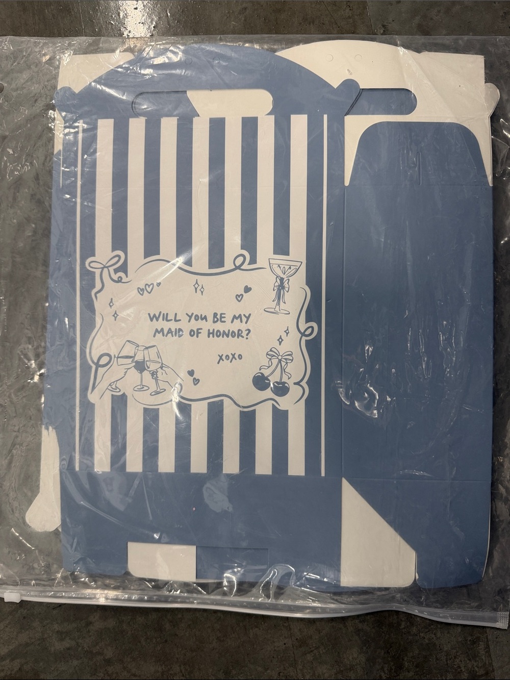 Blue 'Will You Be My Maid of Honor?' Gift Box - Unbranded - 8 count super cute